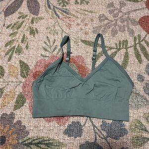 Women's Lululemon Ebb to Street sports bra in tidewater teal - c/d cup